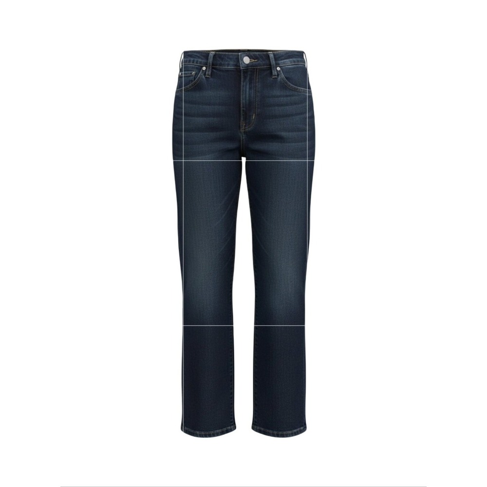 Lane Bryant Slim Ankle Zipper Detail Women's Stretch Blue Jeans Plus Size 24
